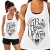 Damski tank-top B-H-O NAPIS CZARNY